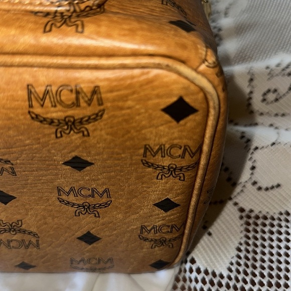 MCM Brown Backpack with Iconic Visetos Monogram - Picture 11 of 13